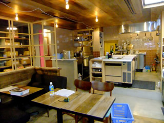 施工例：中目黒　カフェ　2011年9月