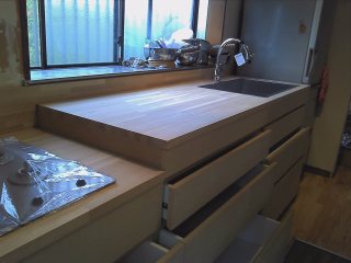 施工例：個人宅　キッチン　2012年5月